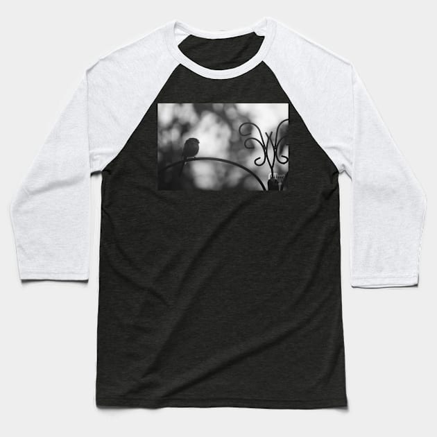 Long tailed tit / Overcast Baseball T-Shirt by Athene Art